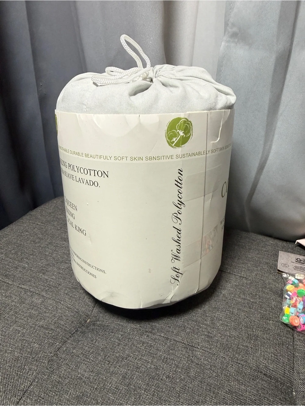NEW COTTEBED King Cooling Washed Polycotton Ultra Soft Gray Sheet Set Bedding